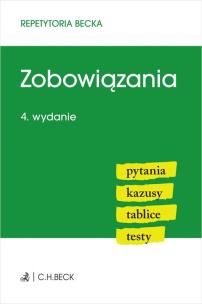 Okładka książki Zobowiązania Pytania Kazusy Tablice Testy