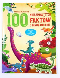 Okładka książki 100 niesamowitych faktów o dinozaurach