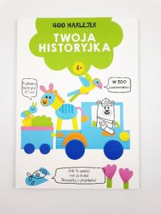 Okładka książki 400 naklejek 4+ twoja historyjka Zielona