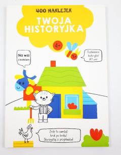 Okładka książki 400 naklejek 4+ twoja historyjka Żółta