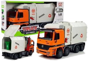 Auto śmieciarka z napędem kosz na śmieci. Wydawca: Lean Toys. Multiszop.pl Opakowanie Auto śmieciarka z napędem kosz na śmieci