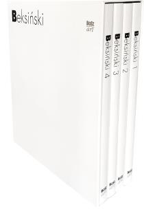 Okładka książki Beksiński 1- 4 - komplet w białym etui