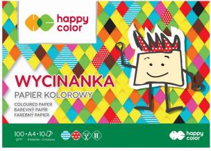 Opakowanie Blok Wycinanka A4/10K 100g HAPPY COLOR