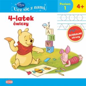 Okładka książki Disney. Ucz się z nami. 4-latek ćwiczy