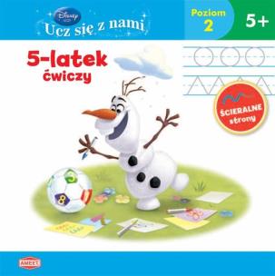Okładka książki Disney. Ucz się z nami. 5-latek ćwiczy