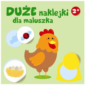 Okładka książki Duże naklejki dla maluszka - kurka 2+