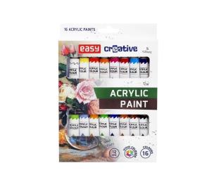Opakowanie Farba akrylowa 16 kolorów EASY