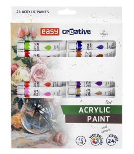 Opakowanie Farba akrylowa 24 kolory EASY