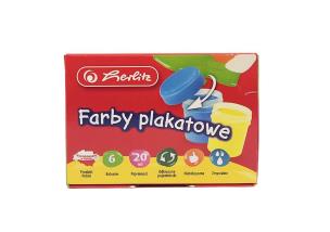 Opakowanie Farby plakatowe szkolne 6 kolorów x 20ml