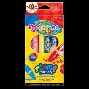 Opakowanie Flamastry dwustronne z pieczątkami 10szt.36092