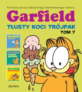 Okładka książki Garfield. Tłusty koci trójpak T.7
