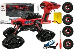 Opakowanie Jeep Zdalnie Sterowane Terenowe R/C Czerwony 4x4