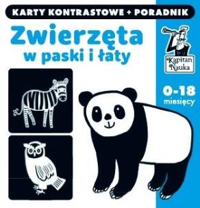 Okładka książki Kapitan Nauka.A kuku!Zwierzęta w paski i łaty