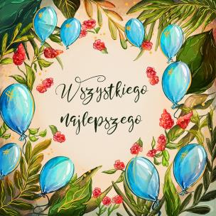 Okładka książki Karnet 155x155 Balony 2