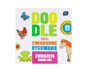 Opakowanie Kolorowanka 21x21 z naklejkami Doodle MIX