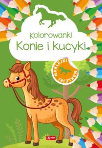 Okładka książki Kolorowanki. Konie i kucyki