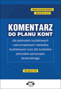 Okładka książki Komentarz do planu kont dla jednostek budżetowych