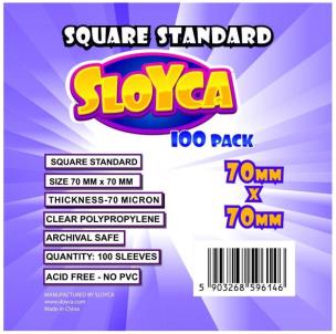 Opakowanie Koszulki Square Standard 70x70mm (100szt) SLOYCA