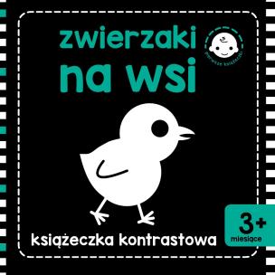 Okładka książki Książeczka kontrastowa . Zwierzaki na wsi