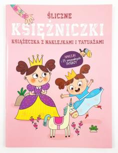 Okładka książki Książeczki z naklejkami i tatuażami Księżniczki