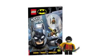 Okładka książki LEGO BATMAN NOCNY PATROL Z MINIFIGURKĄ ROBYNA LNC-6456