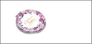 Opakowanie Lusterko okrągłe flowers - Cudowna Babcia