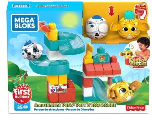 Opakowanie MEGA BLOKS Klocki A kuku Zjeżdżalnia Plac zabaw
