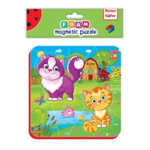 Opakowanie Miękkie magnetyczne puzzle Kotki na wsi