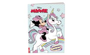 Okładka książki MINNIE KOLOROWANKA Z NAKLEJKAMI NA-9106