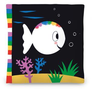 Okładka książki MOJA PIERWSZA BIAŁA RYBKA KSIĄŻECZKA SENSORYCZNA