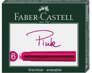 Opakowanie Naboje krótkie różowe 6szt FABER CASTELL
