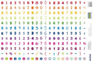 Opakowanie Naklejki Cyfry (240 naklejek)