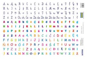 Opakowanie Naklejki Litery/Alfabet (240 naklejek)