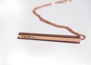Opakowanie Naszyjnik różowe złoto - Wyjątkowa