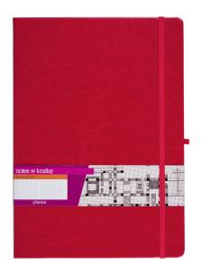 Opakowanie Notes Kratka A4 Formalizm Czerwony ANTRA