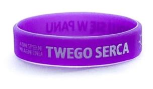 Opakowanie Opaska silikonowa dzieci - Raduj się - fiolet