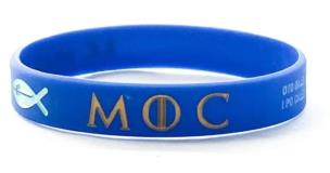 Opakowanie Opaska silikonowa - moc - niebieski