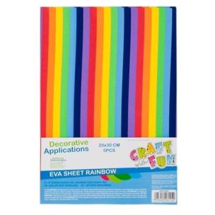 Opakowanie Ozdoba dekoracyjna Eva arkusz tęcza