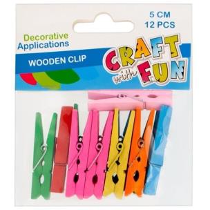 Opakowanie Ozdoba dekoracyjna spinacze kolorowe 12szt