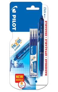 Opakowanie Pióro kulk. FriXion Clicker niebieski 1.0 + wkłady