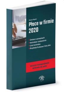 Okładka książki Płace w firmie 2020