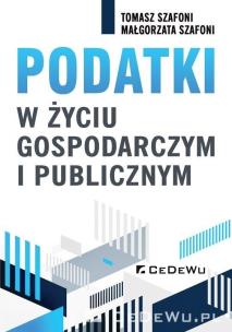 Okładka książki Podatki w życiu gospodarczym i publicznym