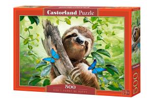 Puzzle 500 Don't Hurry Be Happy CASTOR. Wydawca: Castorland. Multiszop.pl Opakowanie Puzzle 500 Don't Hurry Be Happy CASTOR
