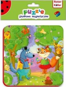 Opakowanie PUZZLE PIANKOWE MAGNETYCZNE  ZWIERZĘTA LEŚNE