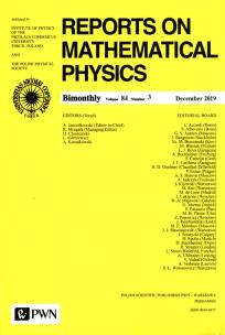 Opakowanie Reports on Mathematical Physics 84/3 2019 Kraj