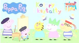 Okładka książki Świnka Peppa. Wiem i ja! Kolory i kształty