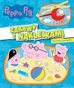 Okładka książki Świnka Peppa. Zabawy z naklejkami. Szalone pomysły