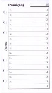 Opakowanie Wkład do organizera ST pamiętaj ANTRA