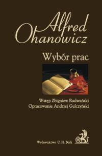 Okładka książki Wybór prac Alfred Ohanowicz