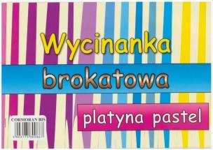 Opakowanie Wycinanka A4 brokatowa platyna pastel